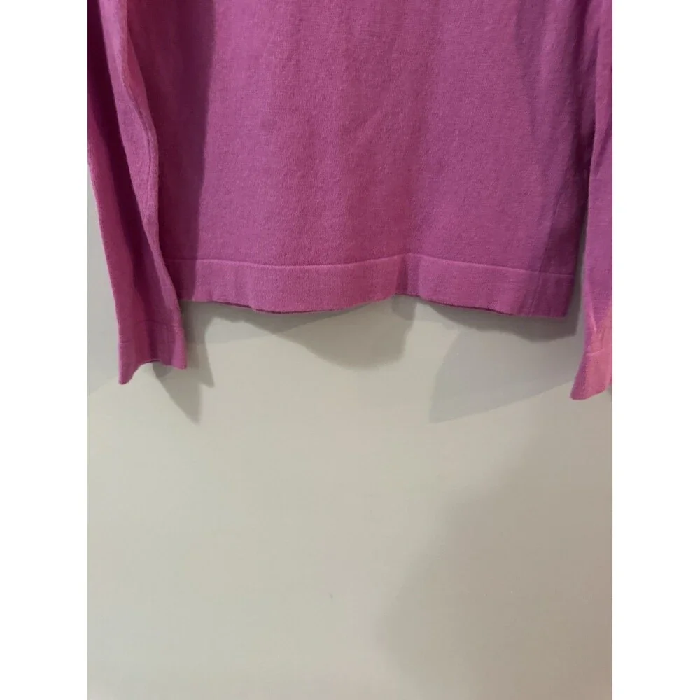 J.Crew Teddie Classic Crewneck Cotton and Wool Pullover Sweater Size Medium